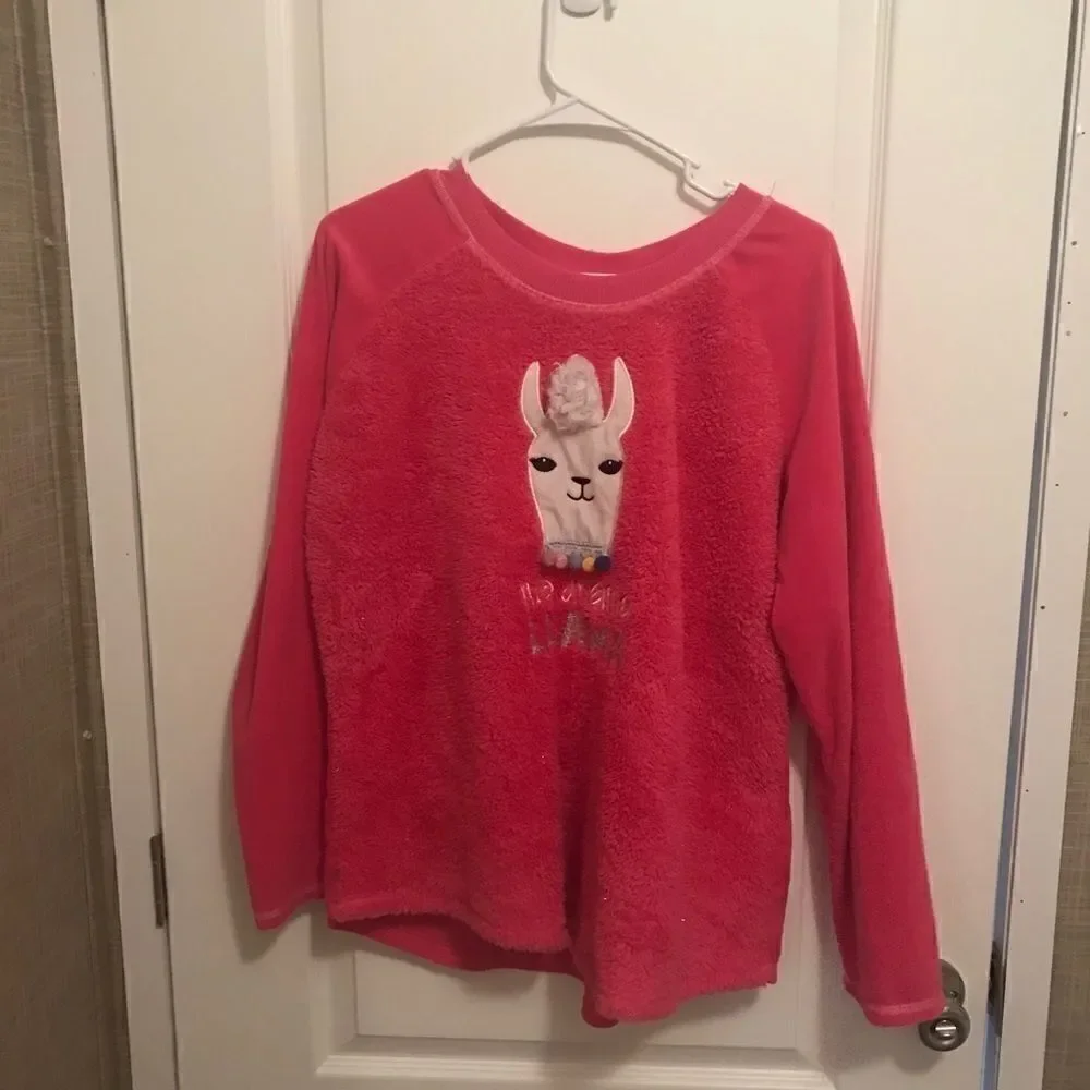 Secret Treasures Girls XL 16/18 Fluffy PJ Top